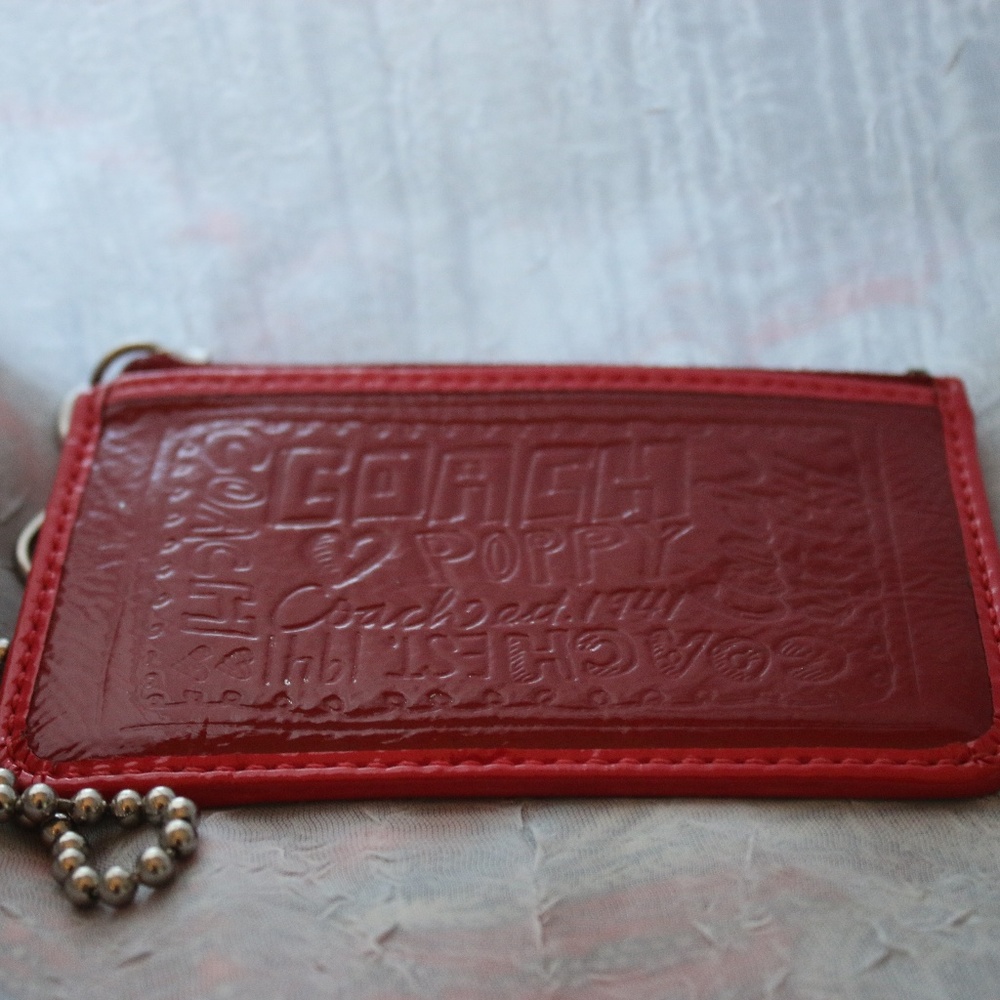 Coach poppy ID wristlet